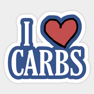 I Love Carbs Sticker